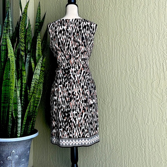 London Times geometric print dress - Picture 2 of 5